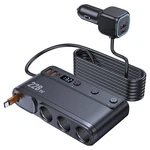 9-IN-1 228W Car Charger With 3 Cigarette Lighter Sockets 6 Usb Ports Display. Fixed Price $28.49.