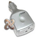 Silver Mobile Ac Outlet Dc To Inverter Car Adapter 75 Watt. Fixed Price $6.91.