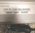 Radio Shack 12V : 115V 140W Switched Car Power Inverter 22-145 Metal Case. Fixed Price $23.49.