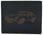 Mens Shelby Cobra Logo Rfid Leather Bifold Flap Card Holder Wallet. Fixed Price $17.99.
