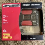 Brand New Chicago Electric 200W Power Inverter. Fixed Price $17.00.