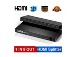 Port In Out 1X8 Hdmi Splitter Audio Video 1080P Hub For Hdtv 4K 3D Dvd. Fixed Price $27.91.