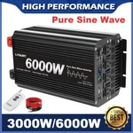 3000W 6000W Pure Sine Wave Power Inverter 12V To 120V 50HZ/60HZ Lcd 4SOCKET Car. Fixed Price $179.99.