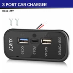 Dc 12V-24V Car Pd Type Usb Port Fast Charger Socket Power Outlet Panel. Fixed Price $10.48.