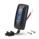 12V-24V Dual Usb QC3.0 & Pd Car Boat Rv Fast Charger Socket Power Outlet Panel. Fixed Price $11.20.