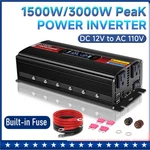 1500W 3000W Power Inverter 12V To 110V Converter Usb Lcd Built-in Fuse Camping. Fixed Price $89.99.