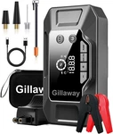 Q11 4000A Car Jump Starter With Air Compressor Combo 150PSI, Portable Batter. Fixed Price $72.99.