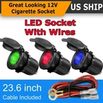 12V Waterproof Car Motorcycle Boat Cigarette Lighter Socket Power Plug Outlet. Fixed Price $8.95.