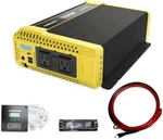Krieger 1500 Watt 12V To 110V Pure Sine Wave Inverter Dual Ac Outlets & Usb. Fixed Price $249.99.