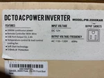 Giandel PM-2000KAR 2000W Power Inverter Dc 12V To Ac 110-120V Usb Remote. Fixed Price $89.99.
