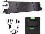 200W Portable Solar Panel For Power Station, Foldable Charger W/ 4 Kicksta. Fixed Price $414.14.