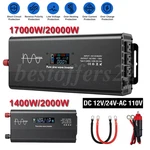 Pure Sine Wave Power Inverter 1400W 2000W 17000W 20000W Dc 12V To 110V Converter. Fixed Price $158.99.