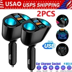 Outlet 12V Dual Usb Car Cigarette Lighter Socket Splitter Power Adapter Charger. Fixed Price $7.48.