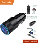 High Speed Dual Usb Car Charger 5.4A Auto Fast Compatible Devices. Fixed Price $13.29.