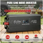 10000W Power Inverter Peak 20000W Pure Sine Wave Dc 12V To 110V Converter 3AC. Fixed Price $159.69.