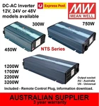 Meanwell Nts Inverter 300W 450W 750W 1200W 1700W 2200W 3200W 12V 24V 48V Dc. Fixed Price $289.12.