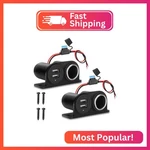 1PCS Dual Usb Outlet Cigarette Lighter Socket Splitter With Blade Fuse, 12V 4.2A. Fixed Price $14.11.
