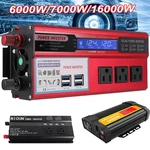 7000W 16000W Car Power Inverter Dc 12V To Ac 110V Home Rv Solar Converter Lcd. Fixed Price $77.26.