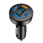 4 Ports Car Charger Adapter Fast Charging Cigarette Lighter Socket Led Display. Fixed Price $13.51.