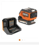 New Ridgid 18V Inverter Kit With 2.0 Ah Battery And Charger AC86097KSB. Fixed Price $84.99.