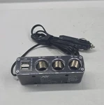 Auto Xs Car Socket Splitter W/ 2 Usb Ports And 3 Dc - 47 Cord. Fixed Price $5.01.