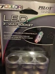 Pilot CZ-212 3 Way Socket Changes 7 Colors Turn Into Outlets. Fixed Price $11.24.