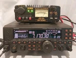 Yaesu FT-450 HF/50 Mhz 100W All Mode Transceiver & Power Supply Alinco DM-330MV. Fixed Price $700.00.
