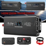 Car Power Inverter 17000W DC12-24V To AC110V Pure Sine Wave Solar Converter Usb. Fixed Price $90.69.