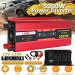 Newest Car Power Inverter 5000W Dc 12V To Ac 110V Lcd Sine Wave Solar Converter. Fixed Price $56.59.