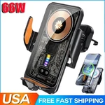 66W Fast Wireless Car Charger Automatic Clamping Mount Air Vent Phone Holder Us. Fixed Price $20.98.
