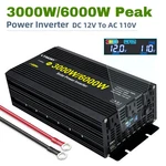 3000W 6000W Power Inverter 12V To 110V Converter With 3AC 2USB Ports Lcd Display. Fixed Price $139.99.
