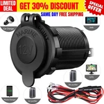 12V Car Cigarette Lighter Socket Outlet Charger Power Adapter Plug Waterproof Sm. Fixed Price $5.99.