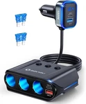 7 In Cigarette Lighter Splitter, Sonru 180W (max 192W) 3-SOCKET Car Cigaret.... Fixed Price $35.11.