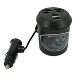 2-PORT Cup Holder Car Charger Power Adapter Dc Socket Splitter For Smartphones. Fixed Price $12.64.