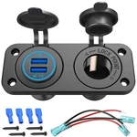 Qc 3.0 Usb Outlet 12V Boat Marine Waterproof Cigarette Lighter Socket Splitter. Fixed Price $18.40.