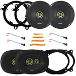 2X Kicker 46CSC6934 6X9" 450W Speakers, 6.5" 300W 2-WAY W/harness. Fixed Price $205.49.