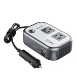 Foval 200W Car Power Inverter, Dc 12V 110V Ac Laptop Charger Fast Grey. Fixed Price $49.62.