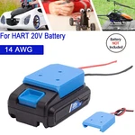 Power Wheels Adapter For Hart 20V Series Lithium Battery With 14 Awg Wires Diy. Fixed Price $13.99.
