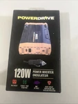 Powerdrive Watt Slim Plug-in Inverter With Ac, Usb A/c Ports PD120 New. Fixed Price $18.00.