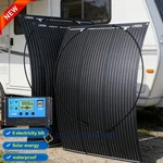 Flexible 200W 400W Mono Solar Panel Camper Home Rv Power Station Battery Charge. Fixed Price $239.99.