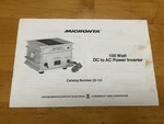 Micronta 100 Watt Dc Ac Power Inverter 22-131 Manual Original Oem. Fixed Price $14.99.