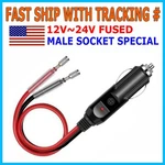 12V 24V Fused Male Car Cigarette Lighter Socket Plug Connector Cable. Fixed Price $6.99.