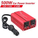 500W Car Power Inverter 12V To 110V With Usb Ports & Outlets Red Black. Fixed Price $29.99.
