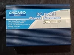 Chicago Electric Dc To Ac 700 Watt 1800 Peak Power Inverter. Fixed Price $40.00.