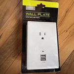 Living Solutions Charging Station With 2 Usb Ports & 1 Ac Outlet Wall Plate New. Fixed Price $9.99.