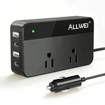 Allwei 200W Car Power Inverter 12V Dc To 110V Ac 4 Usb Fast Charger. Fixed Price $28.76.