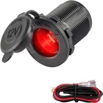 Universal 12V/24V Car Cigarette Lighter Socket, For Marine Moto Color: Red. Fixed Price $12.99.