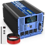 Pure Sine Wave Power Inverters Dc To 110V 120V 12V-4000W, Black. Fixed Price $438.29.