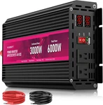 3000W Power Inverter 12V Dc To 110V/120V Ac, 6000W Peak Car With. Fixed Price $287.67.