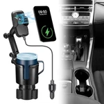 Car Wireless Charger Cup Holder 15W Fast Charging Mount Adjustable. Fixed Price $27.91.